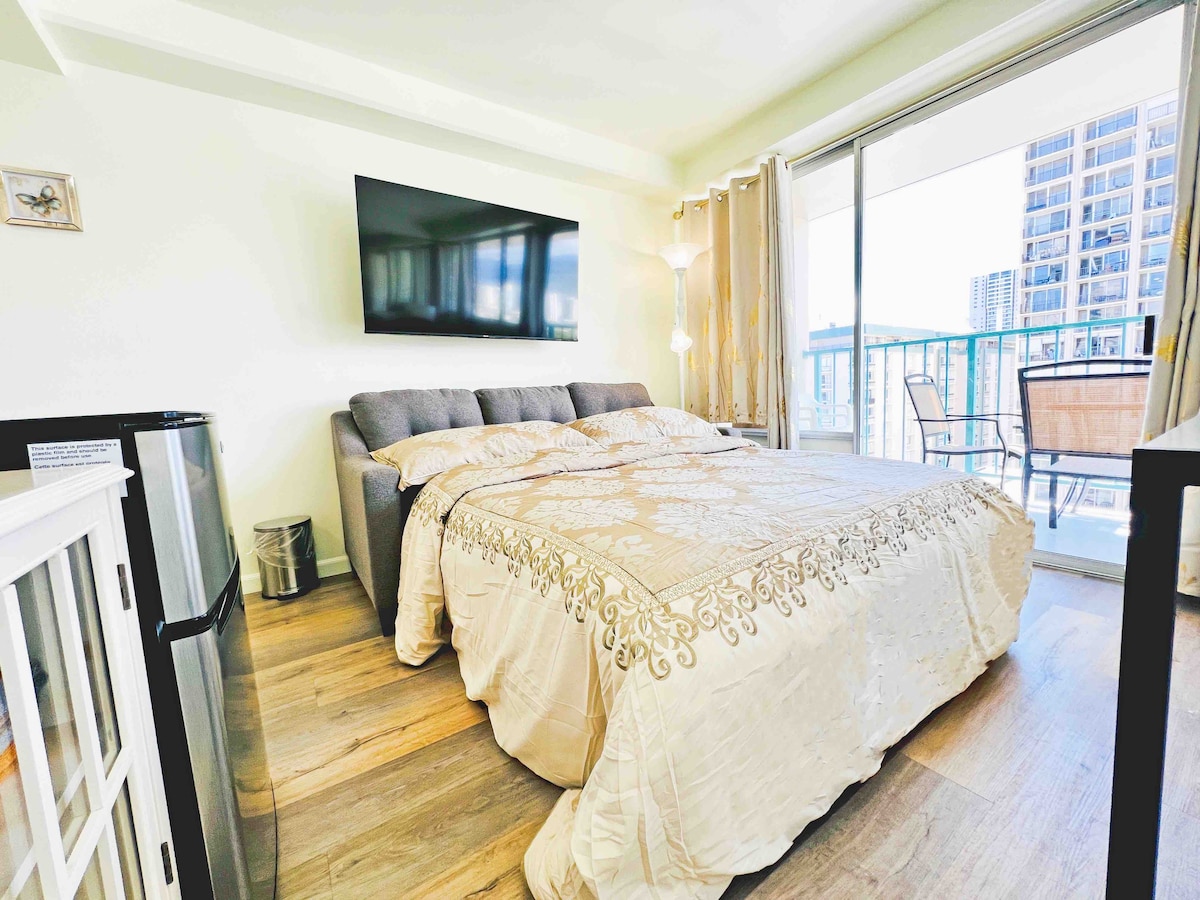 Pumzika na upumzike kwenye kitanda hiki cha sofa chenye starehe – mahali pazuri pa kurudi na kufurahia muda wa mapumziko