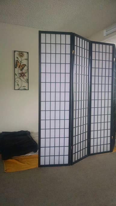 Room Divider with Mattress