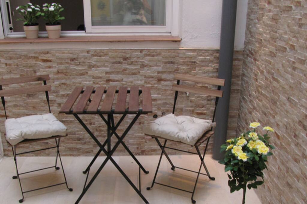 Private interior 'patio'