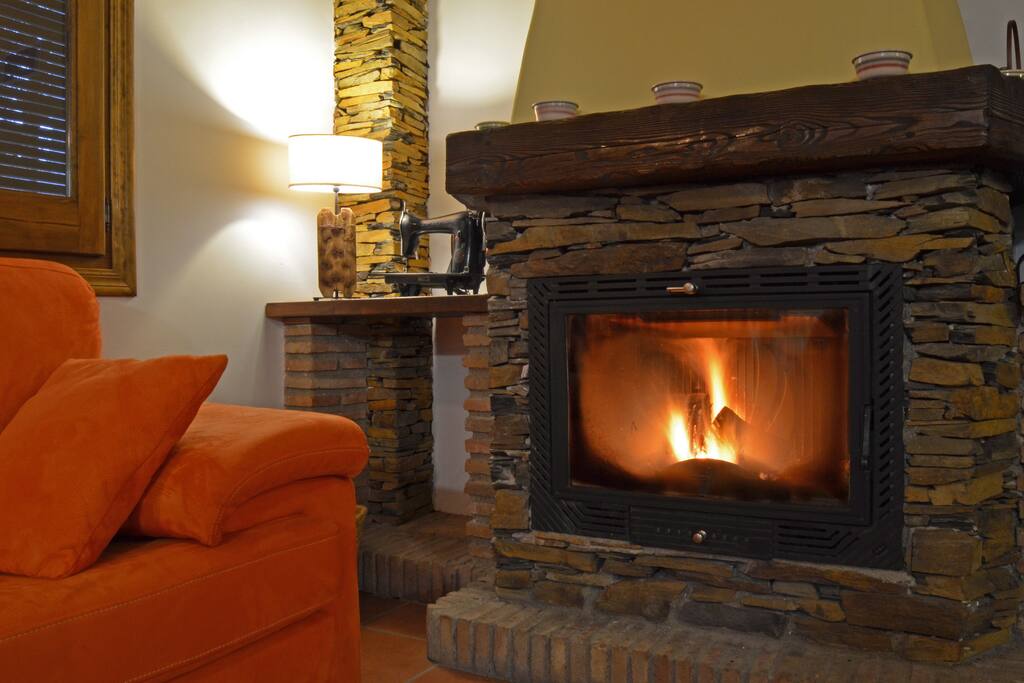 Chimenea en salón