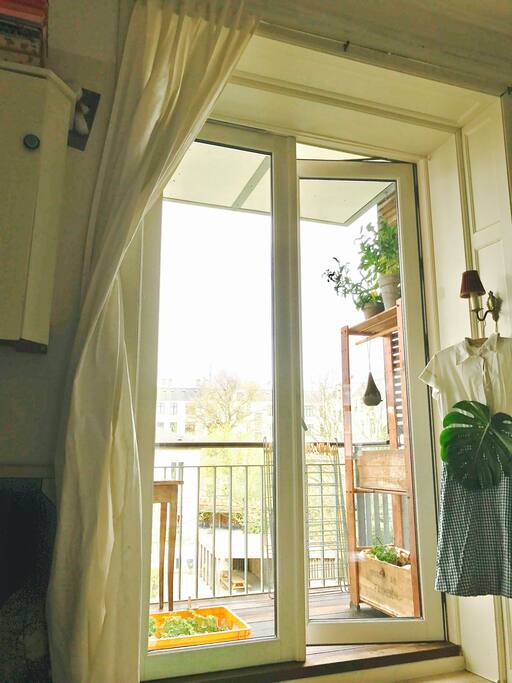Direct access to the big balcony.
