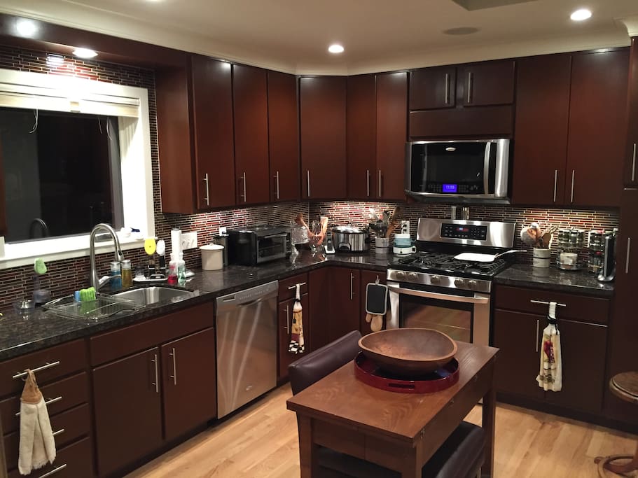 From dishes to appliances this kitchen has it all.