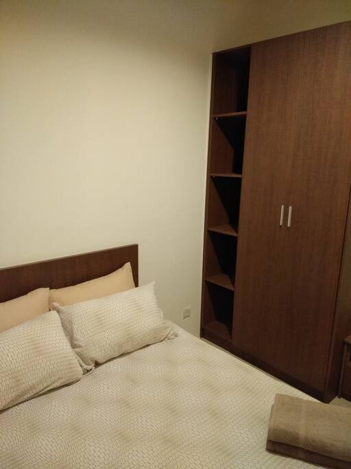 Queen sized bed
