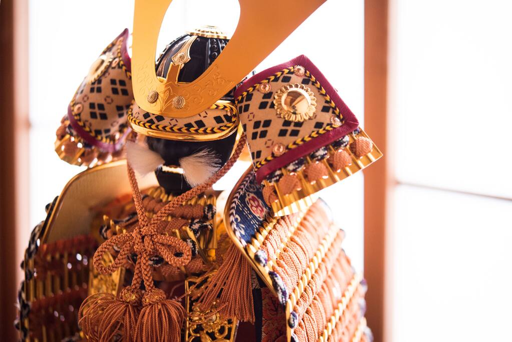Japanese traditional statue of Kabuto