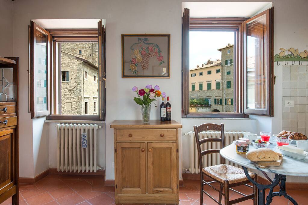 Veduta centro di Cortona