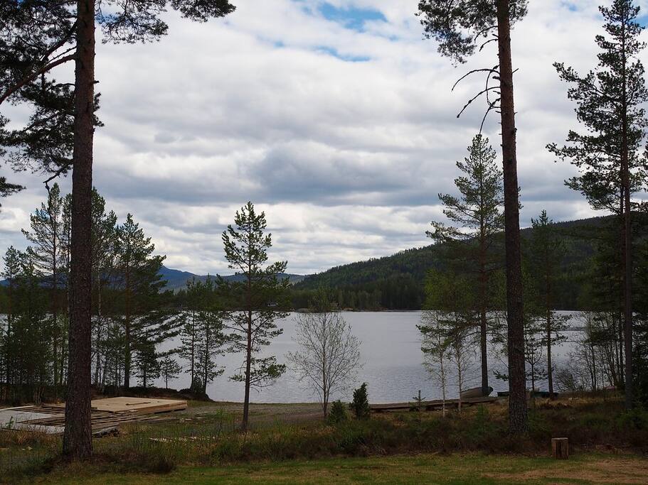 Storhytta is right by the water with its own private beach