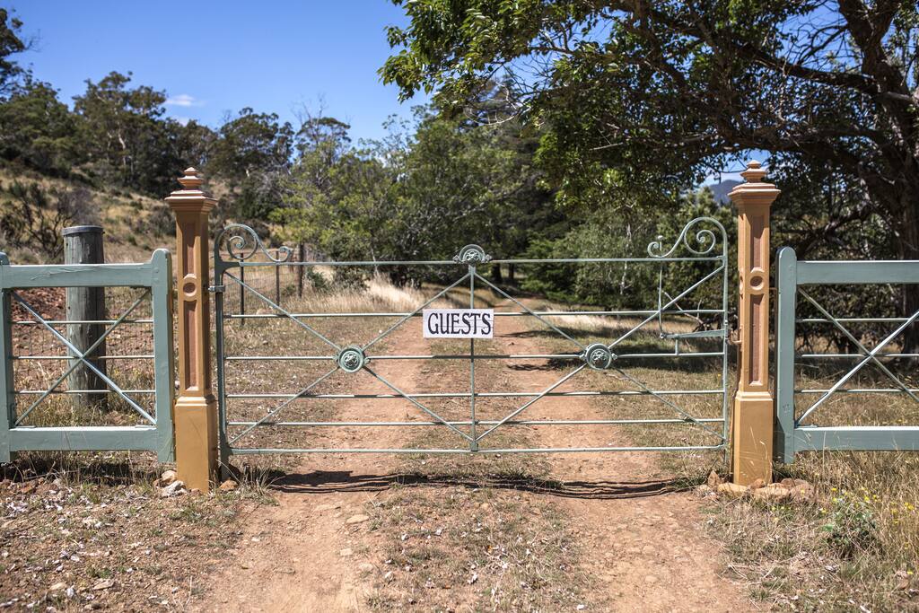 this is the gate you will enter before you get to your home, sweet home :) The old Dairy will be just behind the main house on your left, before you pass the gate.