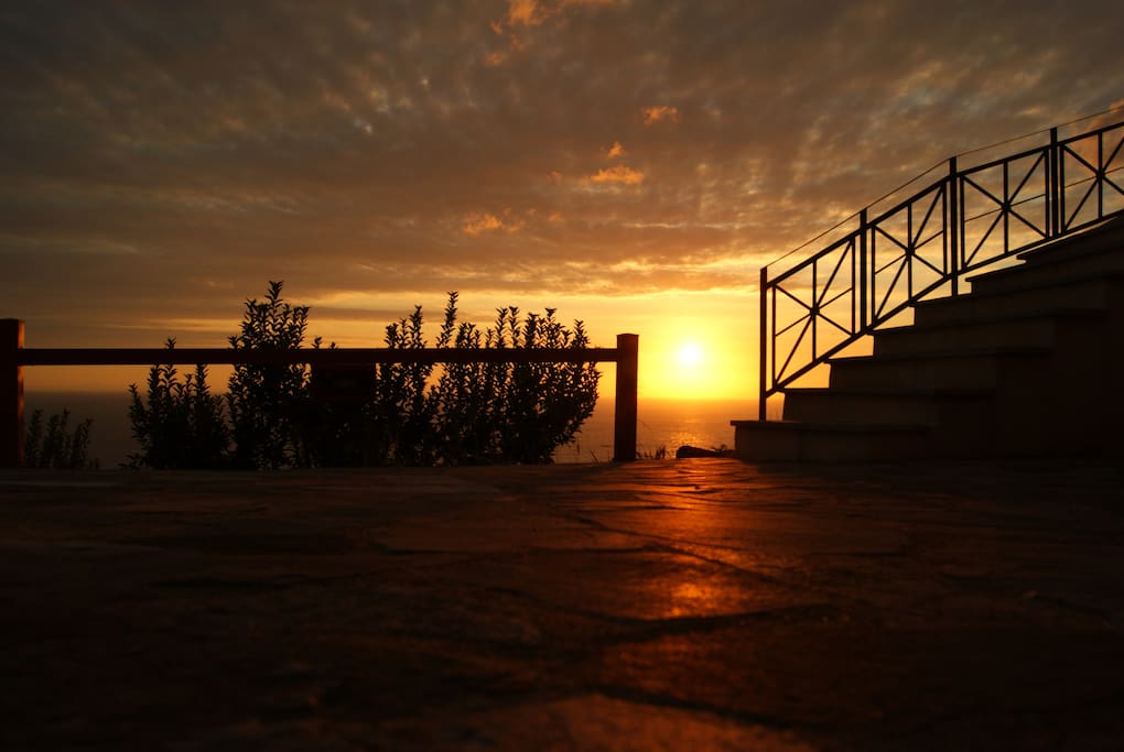 Sunrise from the sea