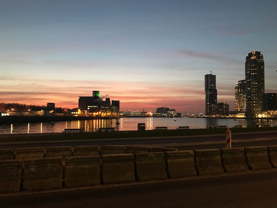 Skyline Rotterdam (kop van Zuid)