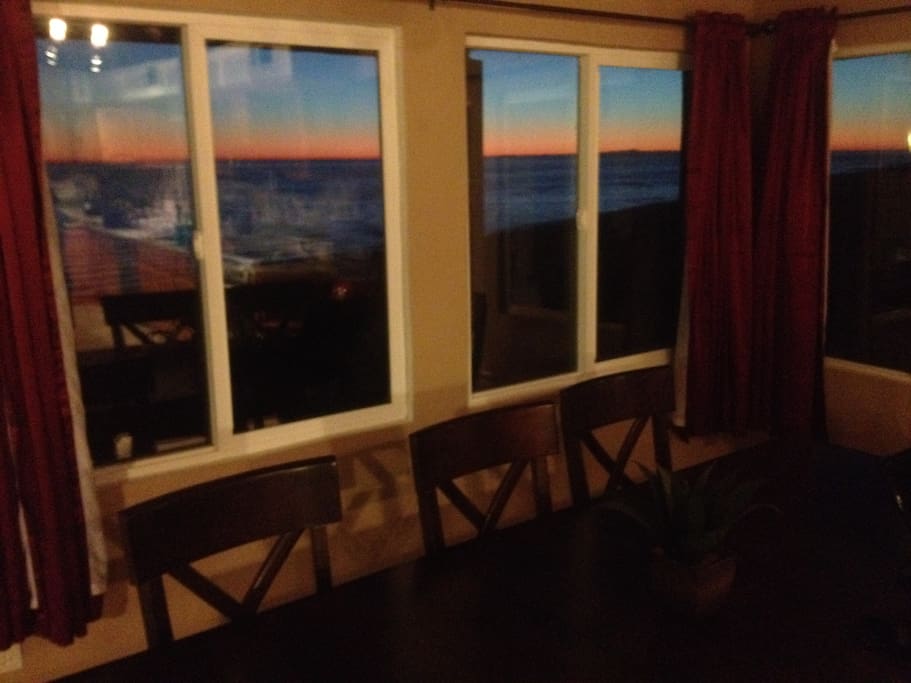 View from the dining table.