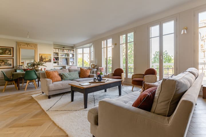 Appartement Lumineux 170m² - Auteuil - 4 Chambres - Issy-les-Moulineaux