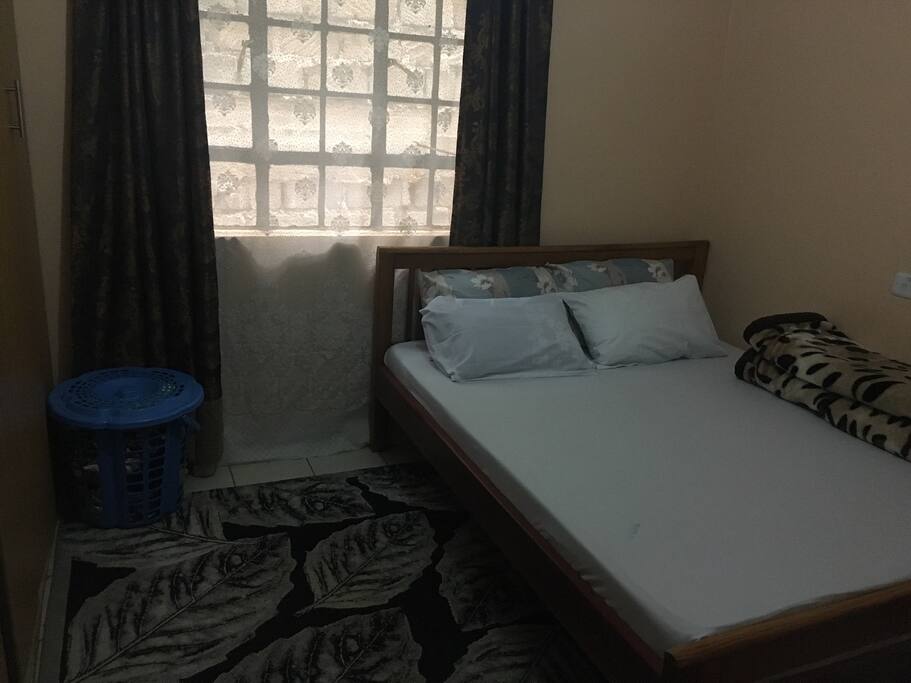 Comfortable bed with warm covers