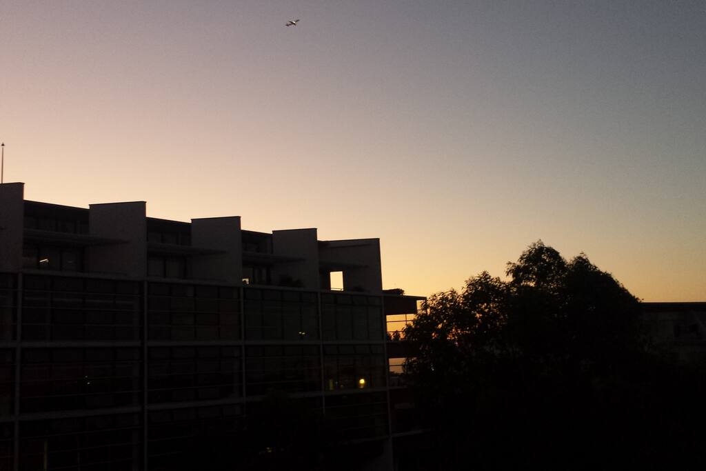 Sunset in the balcony