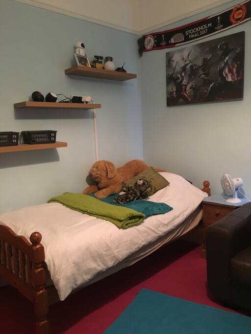 One of 3 single bedrooms