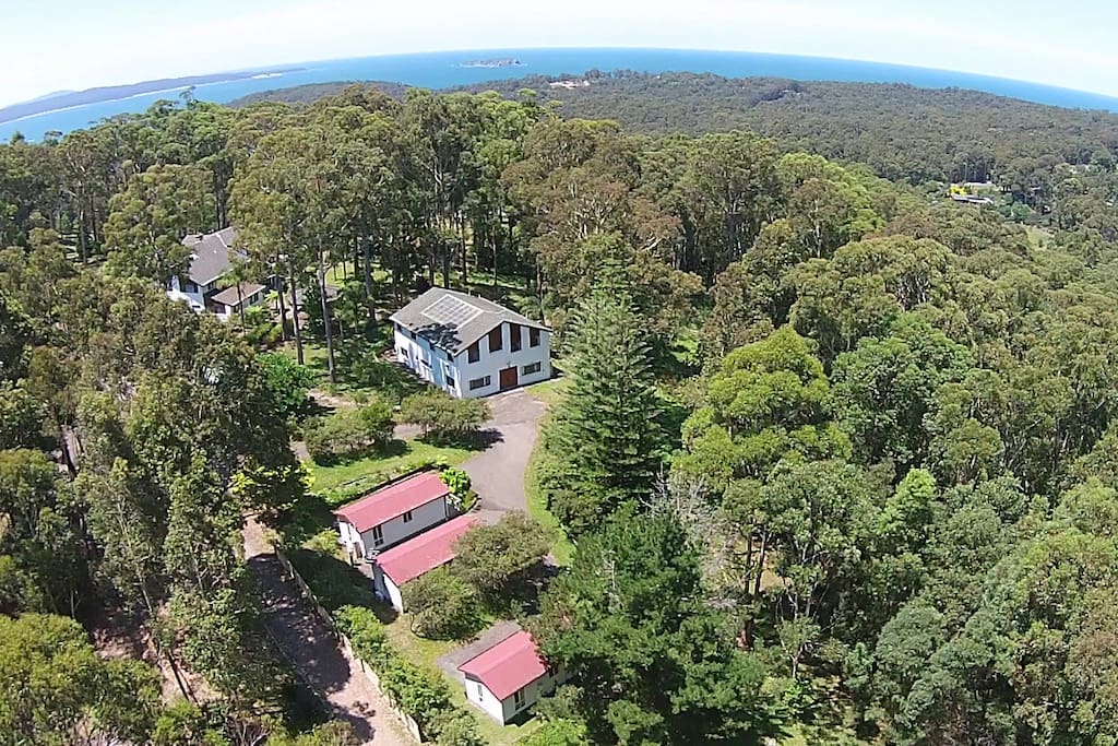 Aerial view of property