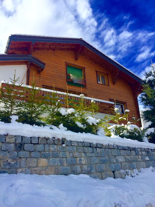 Front side chalet view