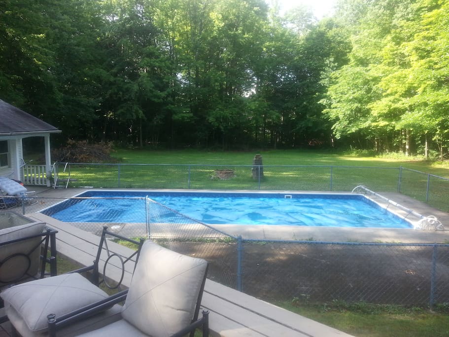 Use of in ground heated pool