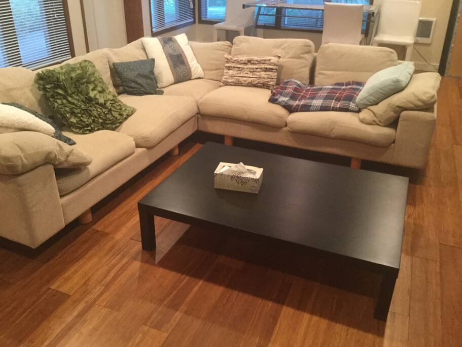 Living room, a place to gather, talk, and enjoy the natural surroundings