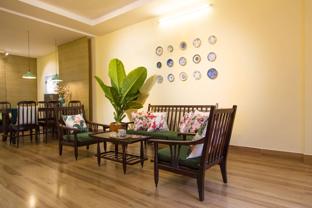 Living room with beautiful coach