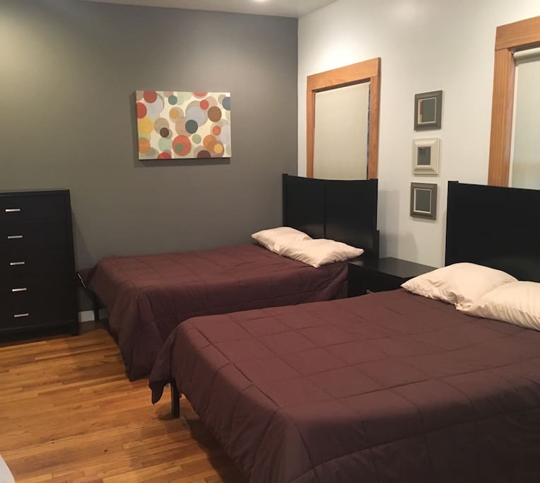 Two double beds