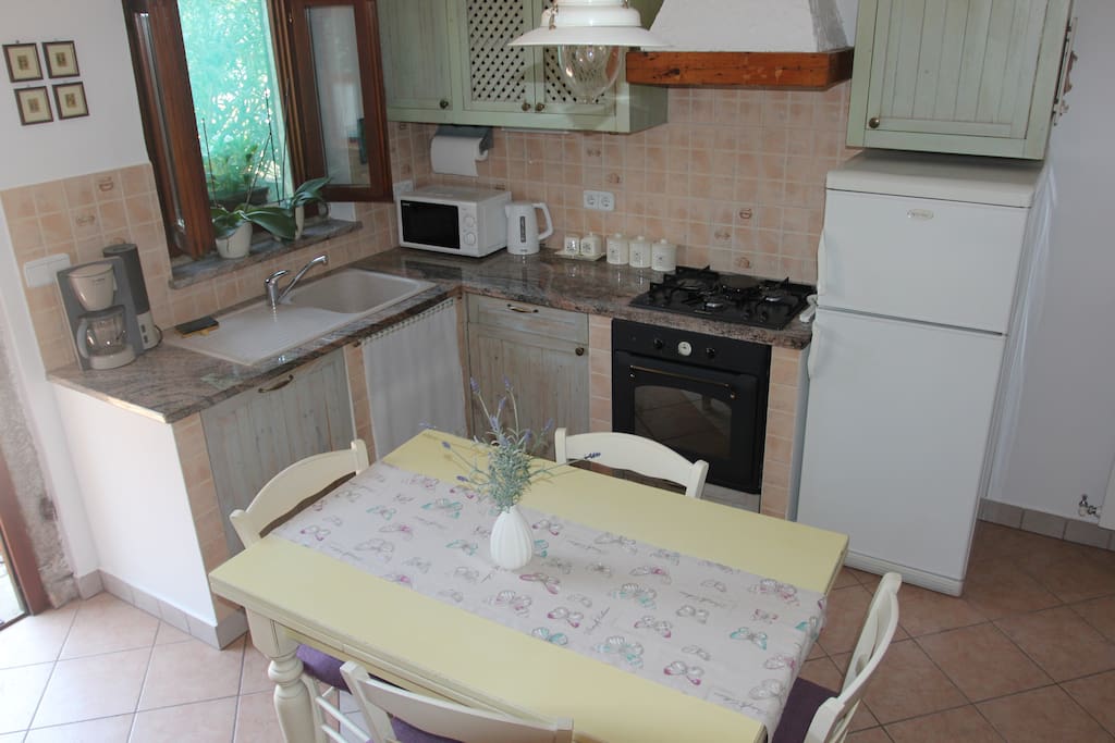 kitchen and living room