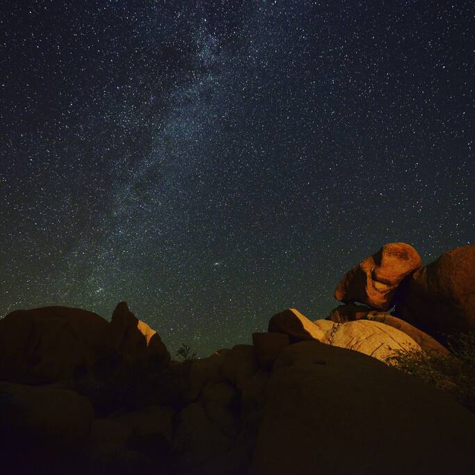 View of the Milky Way from the National Park (about a 15 minute drive away).