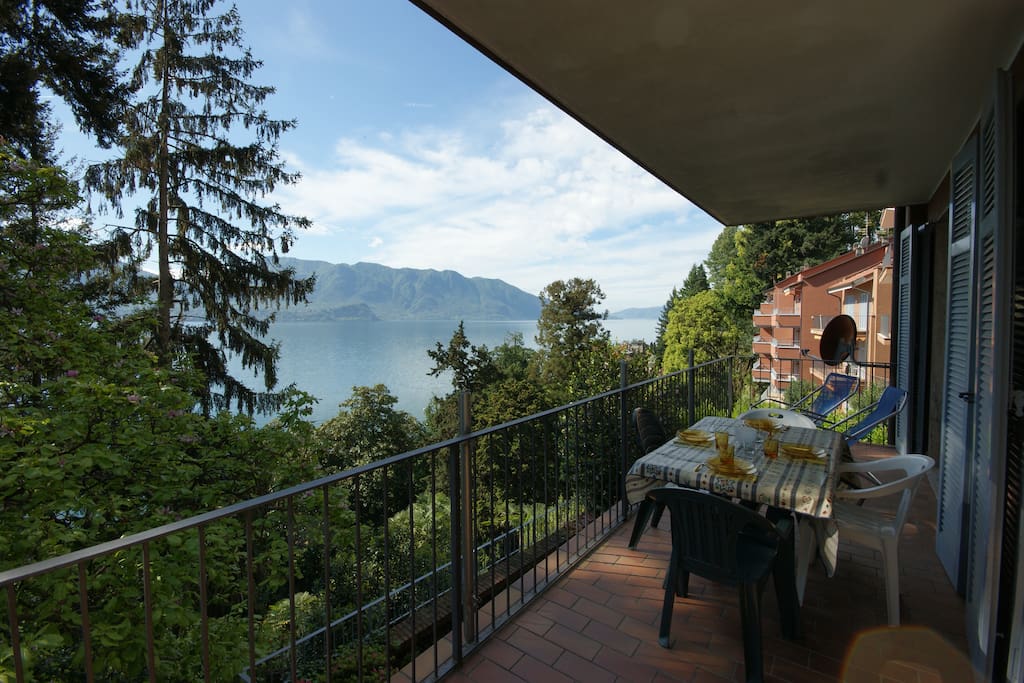 terrazzo con vista lago