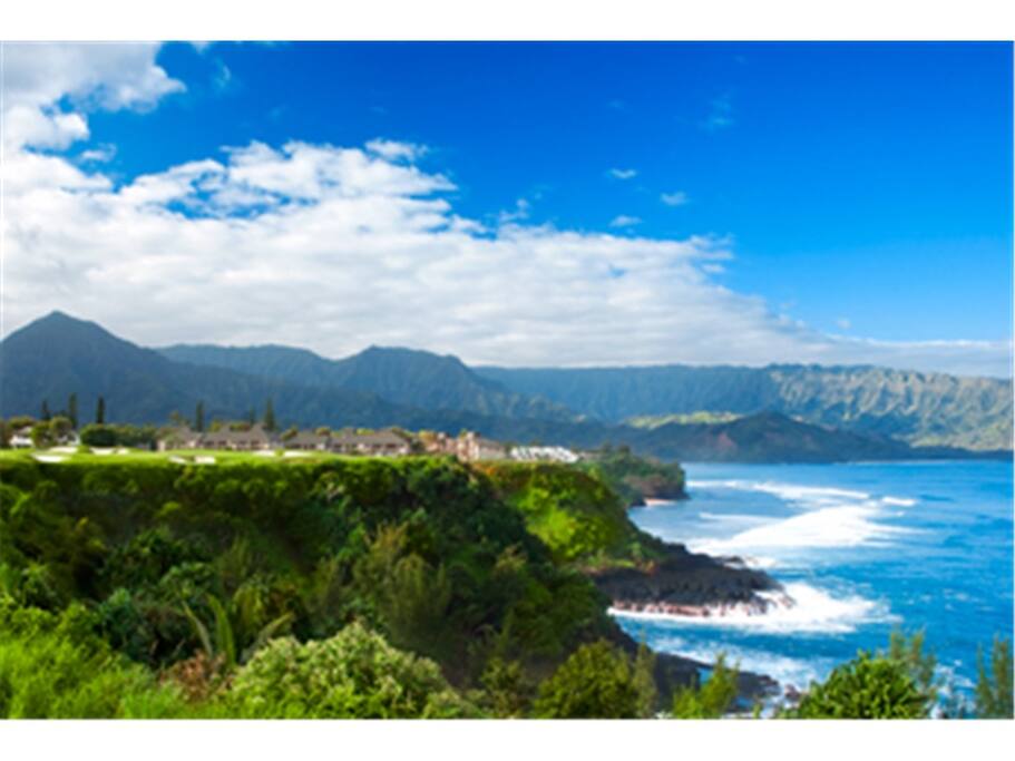 Townhouse located next to the Westin resort on this golf course bluff with amazing views