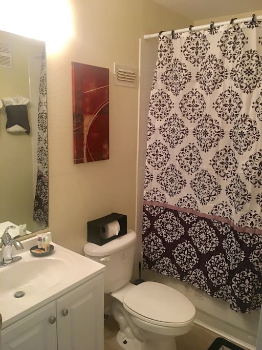 Full, private bathroom