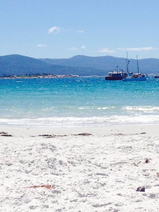 Waubs Bay only a 3 minute walk. Beautiful beaches, crystal clear water.