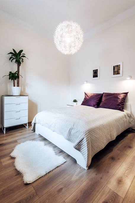Double bed with comfortable matress