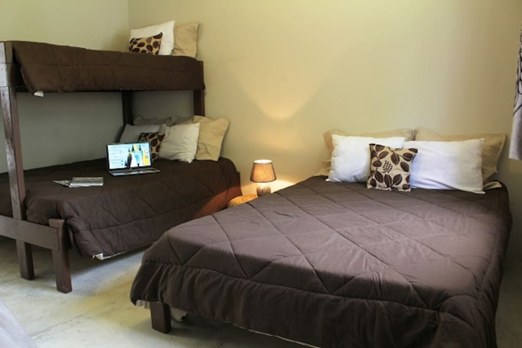 Private rooms can sleep a family of 5 if you need!