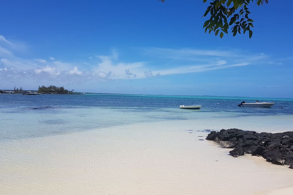 Beautiful white sandy beach
