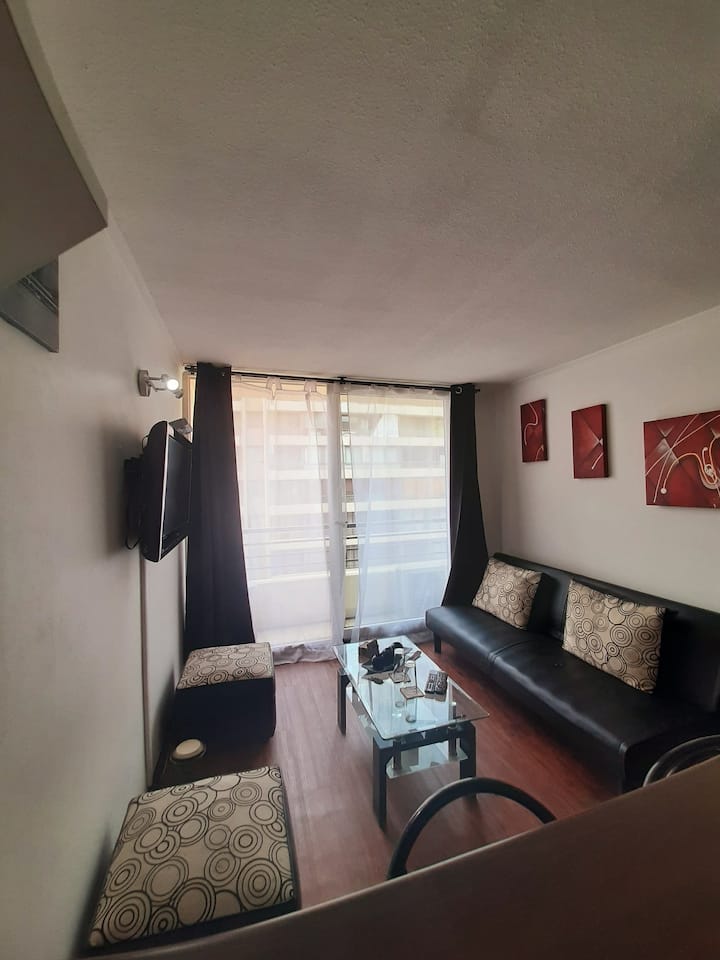 Vista a living comedor