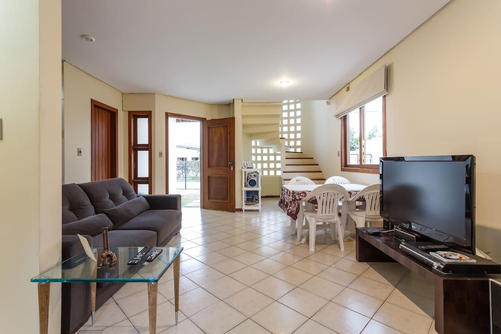Watch a movie and relax.
You are in Floripa!