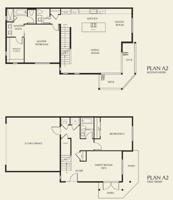 1st and 2nd floor floor plan