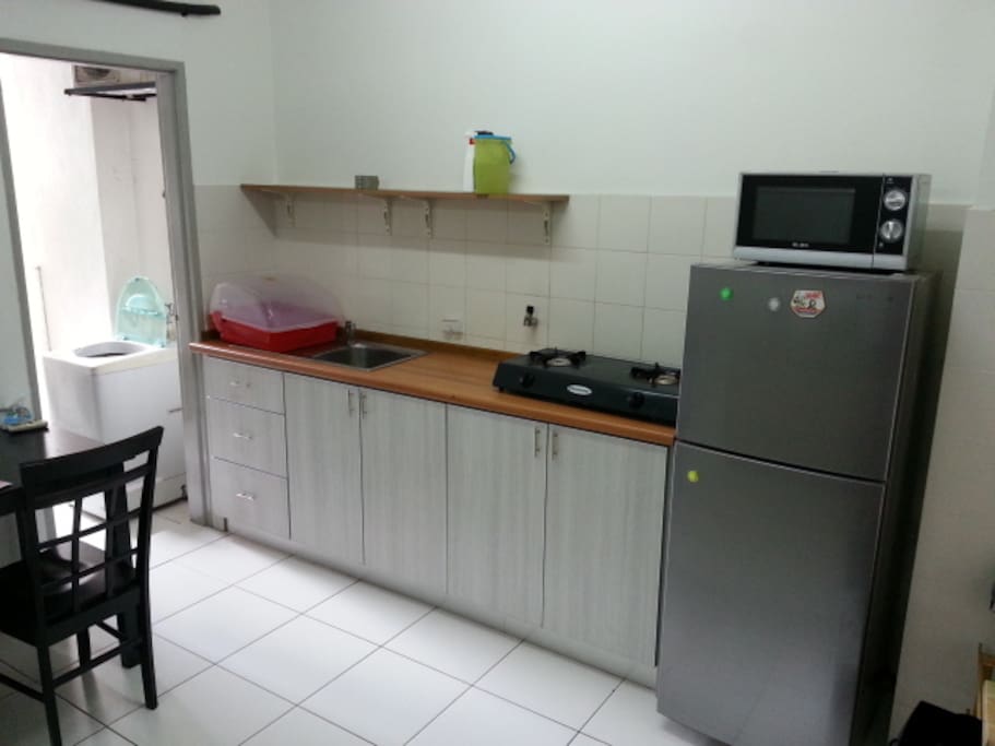 kitchen and washer