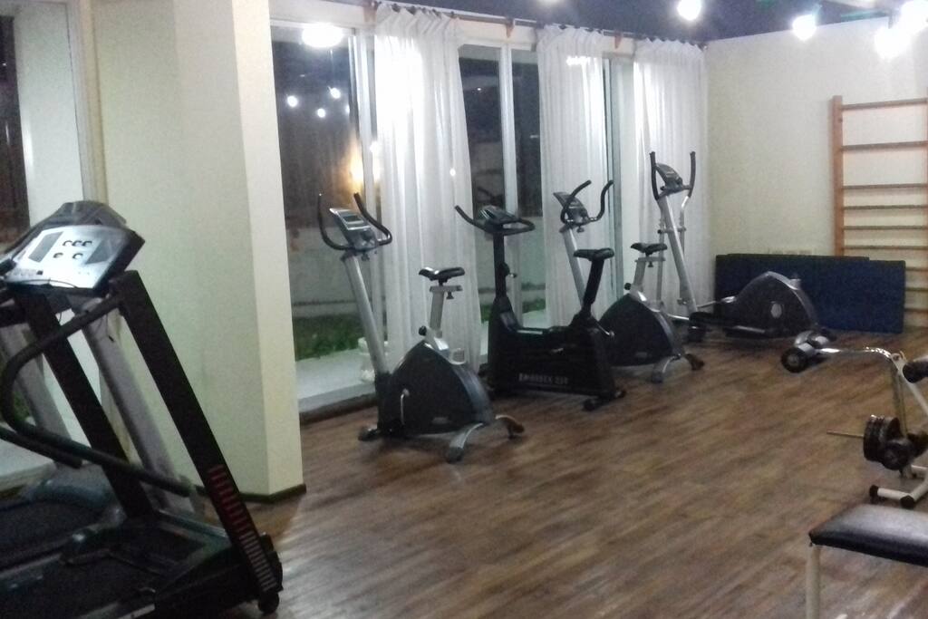 Gimnasio del edificio- Sauna.