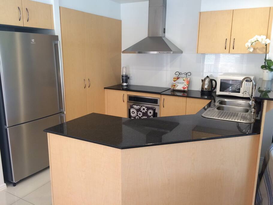 My kitchen is fully decked out with everything you'll need to make your stay the perfect holiday!