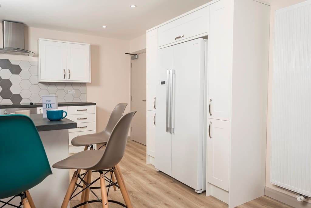 Open-plan kitchen/living room