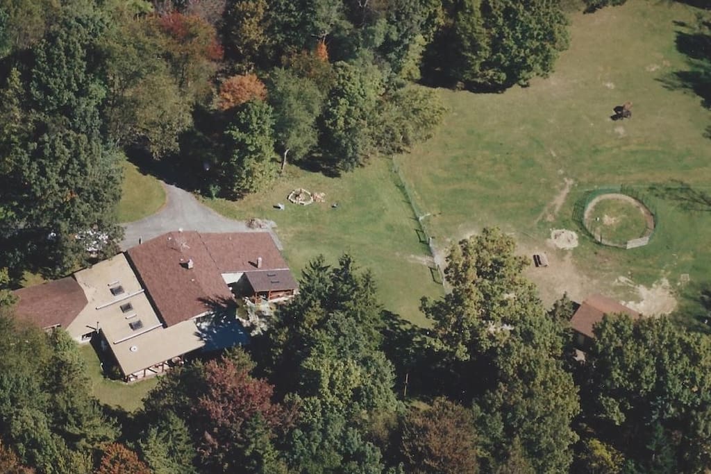Ariel view of our property a few years back