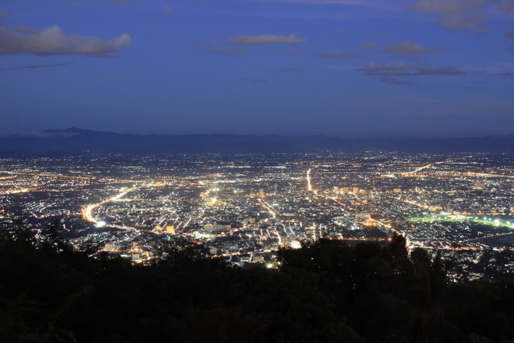 Night City view from Doi Suthep