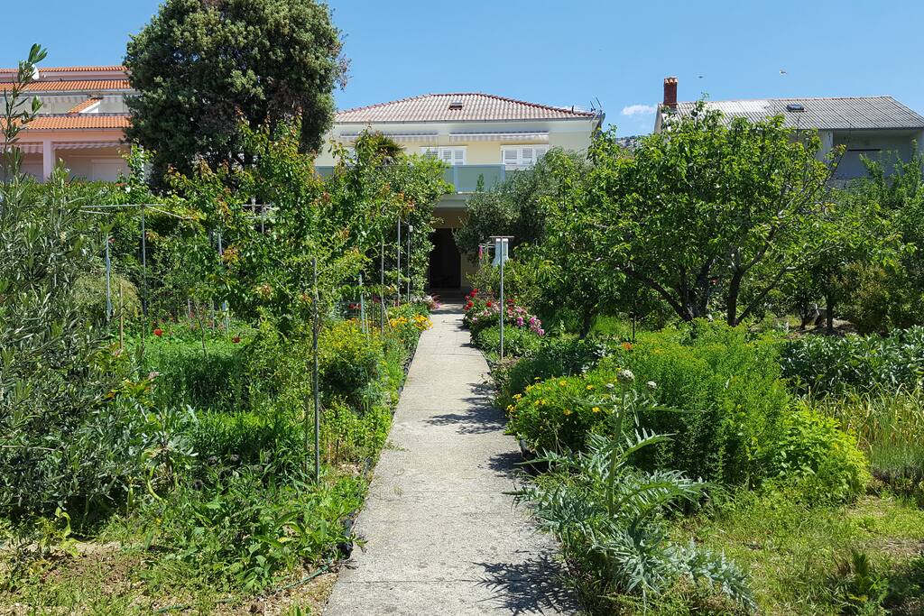 View of the house from the promenade