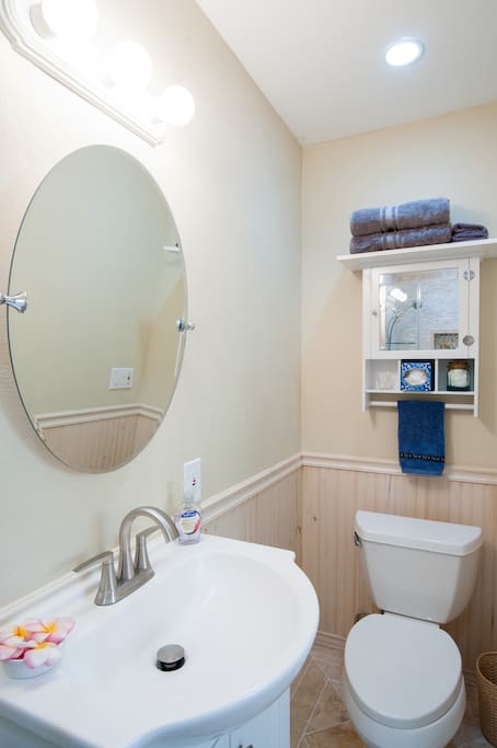 Private newly remodeled bathroom.