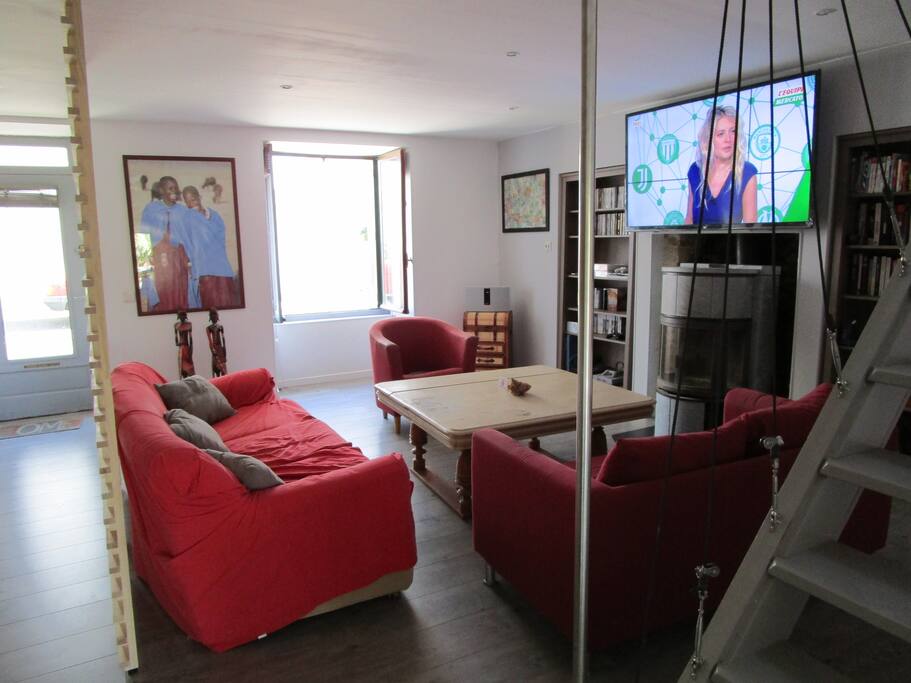 Salon 30m2 en commun