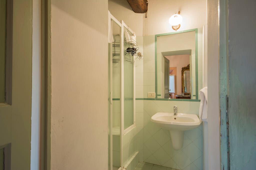 Private bathroom with shower