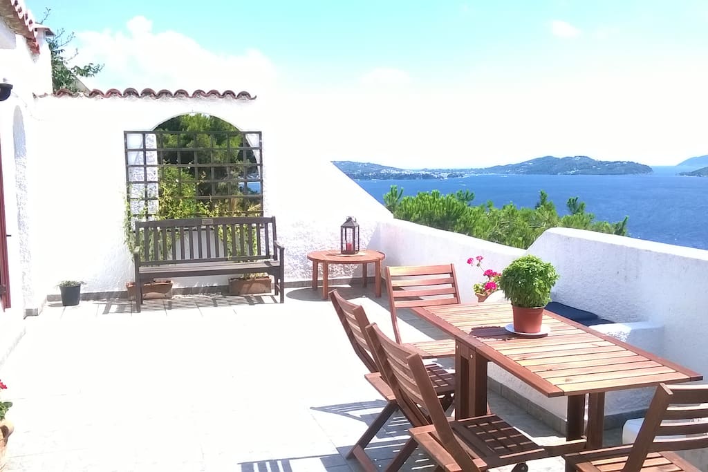 Spacious terrace with fantastic views