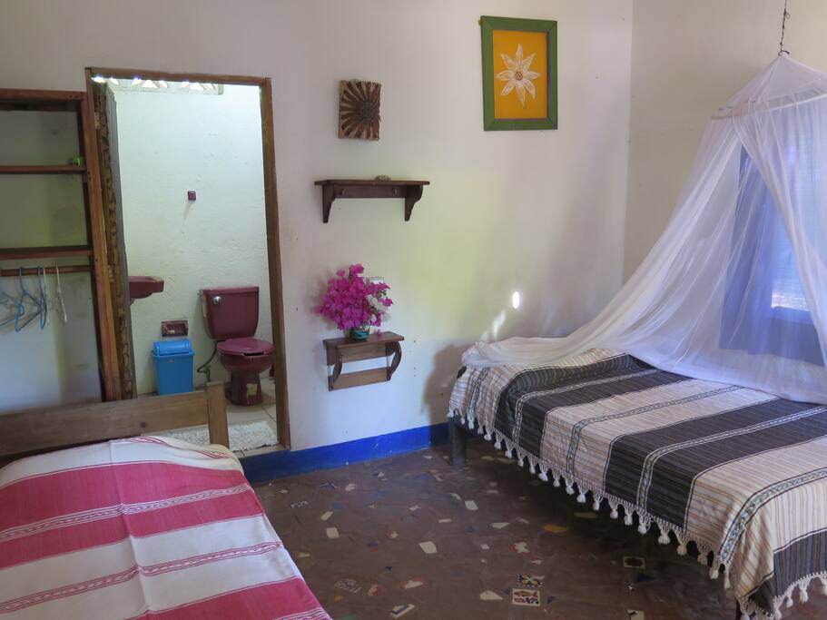 En-suite with toilet and shower