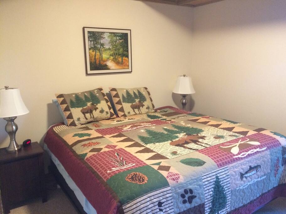 King bed downstairs