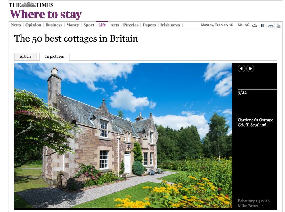 ☆Secluded, historic cottage, with castle tour Houses for Rent in